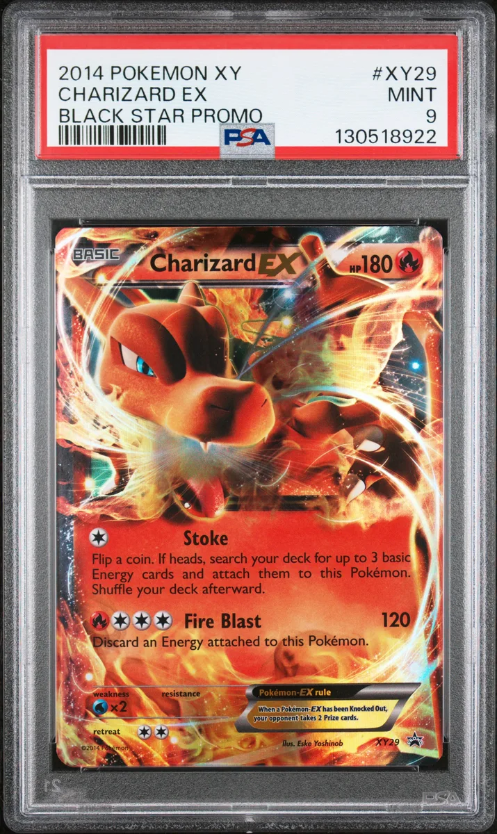 2014 #XY29 Charizard EX PSA 9 XY Black Star Promo Pokemon