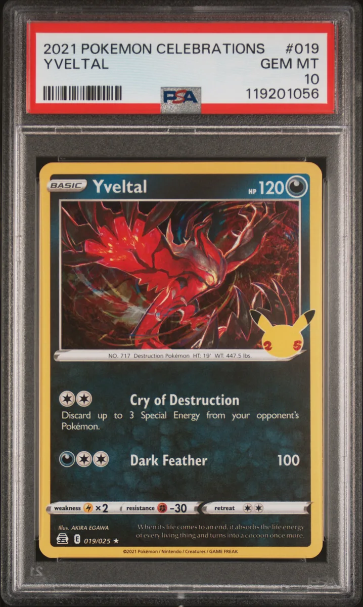2021 #019 Yveltal PSA 10 Celebrations