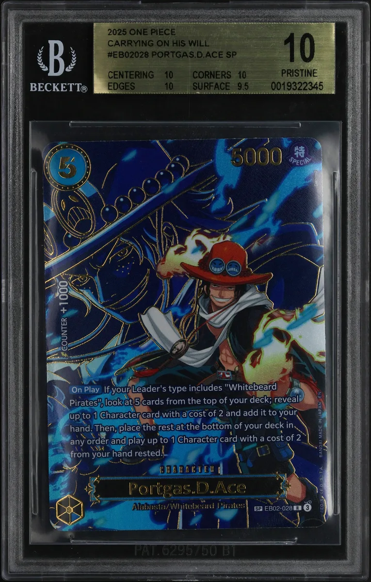 2025 #EB02028 Portgas D Ace BGS 10 One Piece